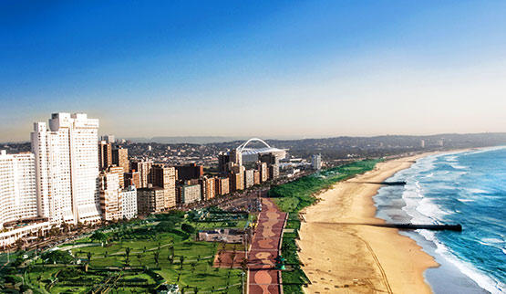 Durban beach front hotels.